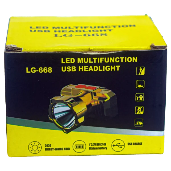 LG-668 Led Multifunction USB Headlight